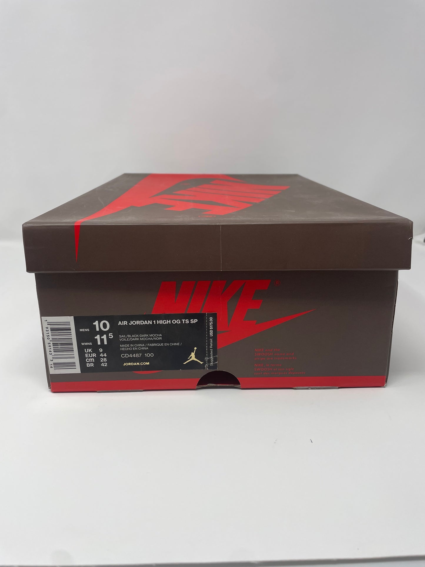 10M Travis Scott Jordan 1 high Mocha