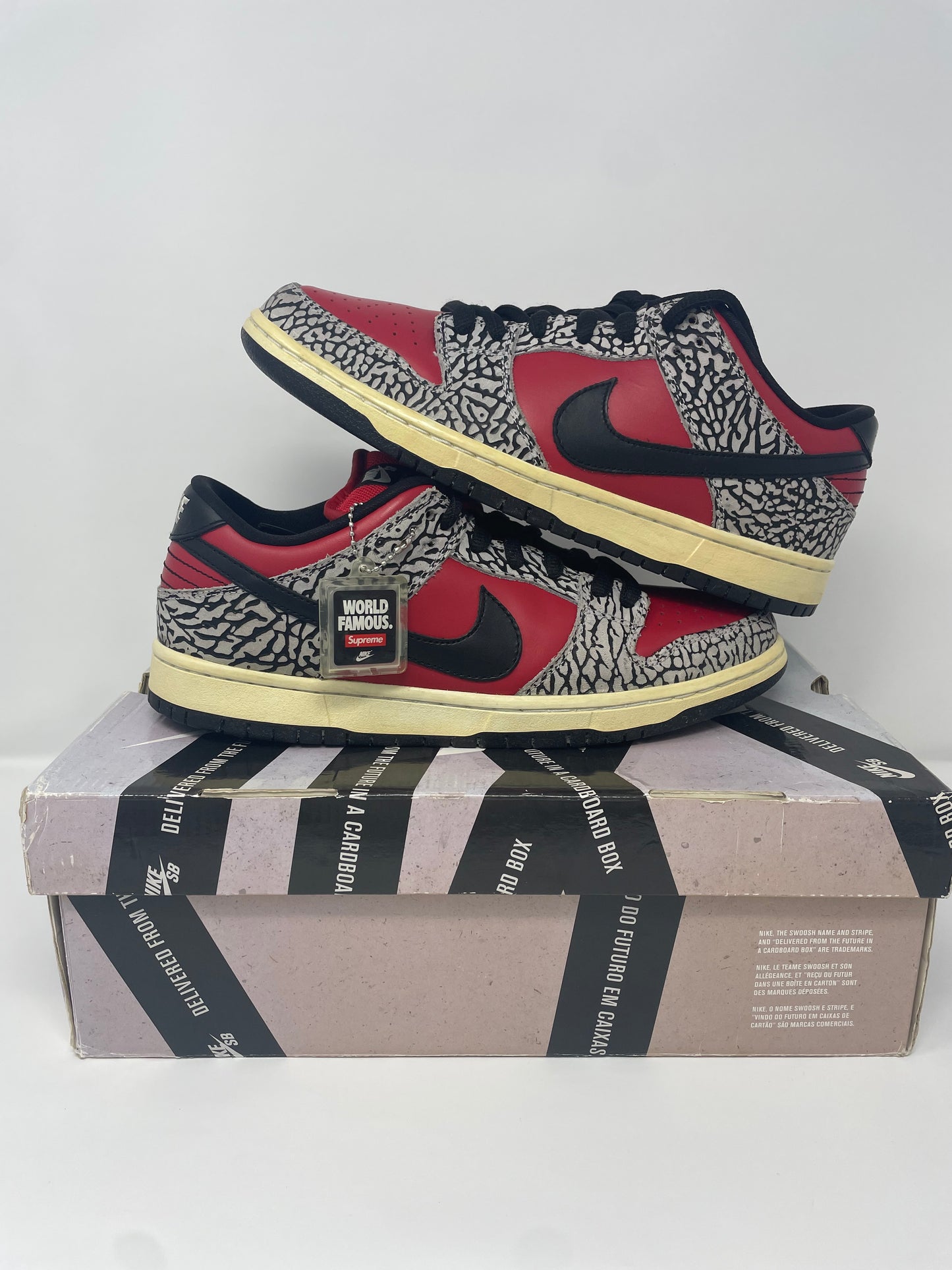 Supreme Dunk Low Red Cement